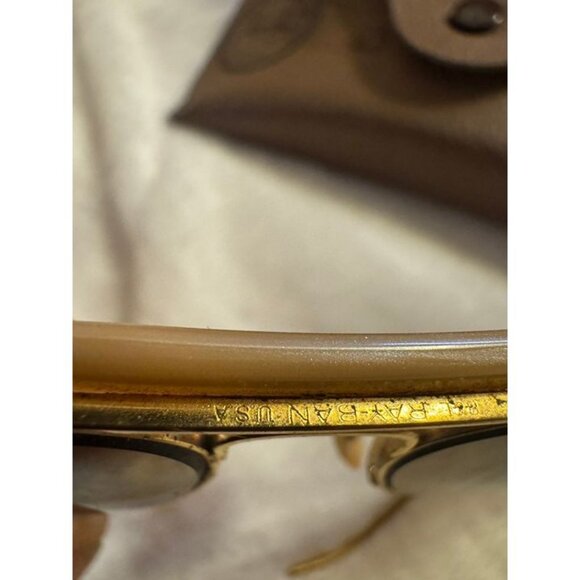 Vintage B&L Ray-Ban Outdoorsman Aviator Gold B-15 Brown Lens Sunglasses USA - Picture 4 of 4